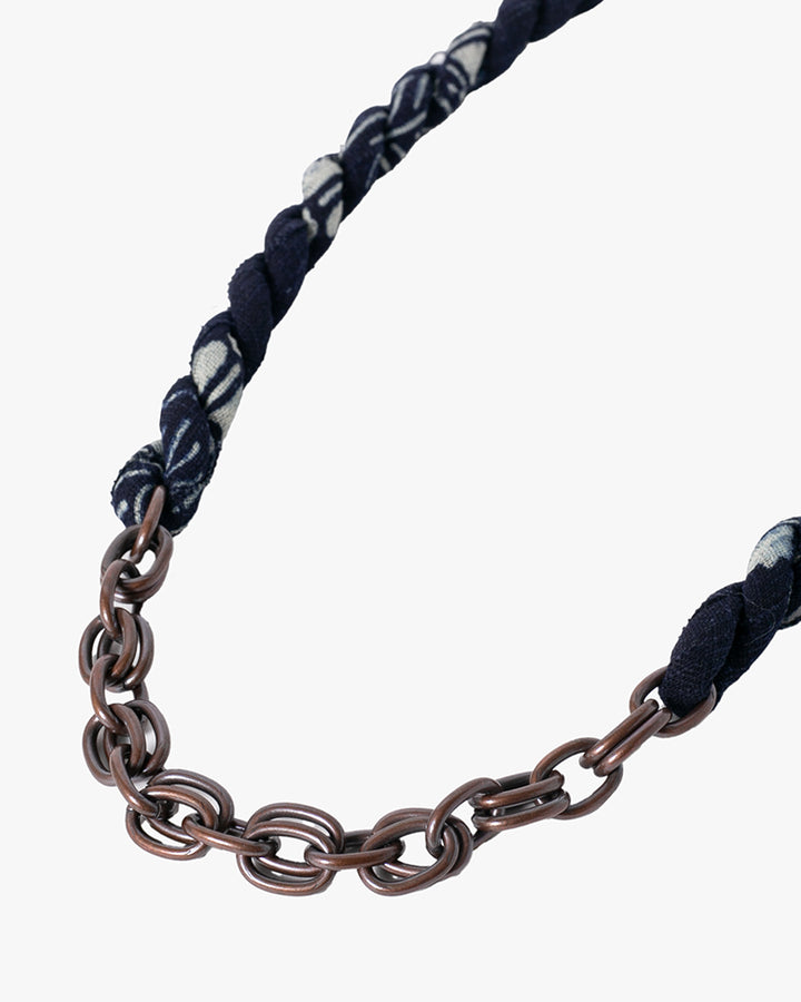 Boet x Kiriko Necklace, Indigo Katazome