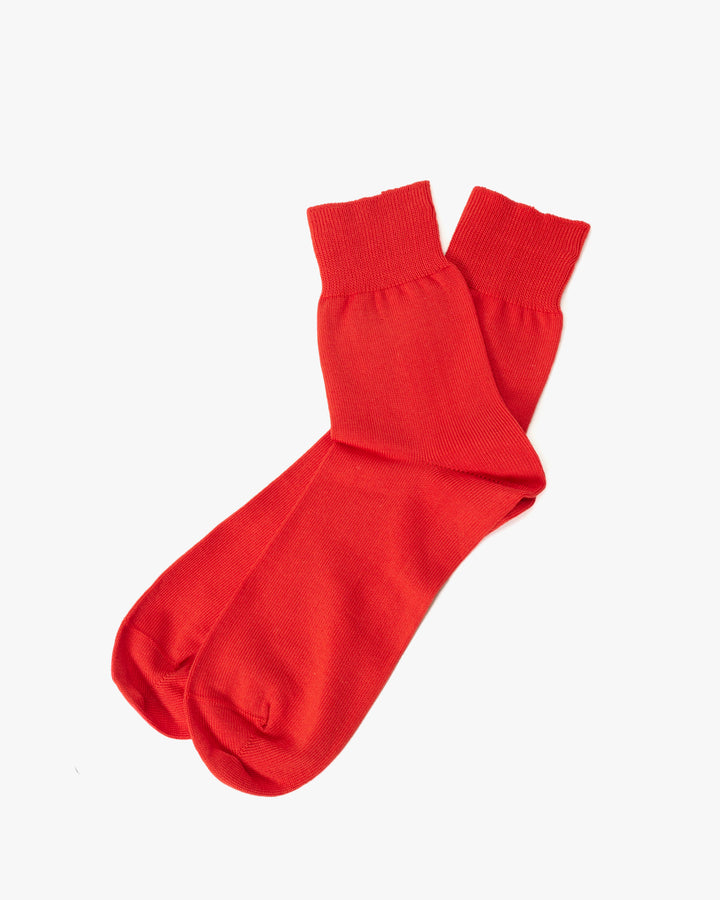 Knitwin, Crew Socks, Egyptian Cotton, Praha Red