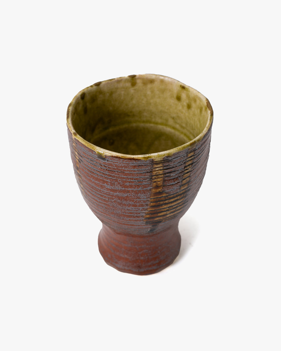 Cup, Bisque, Uwabami Series, Striped Rust - L