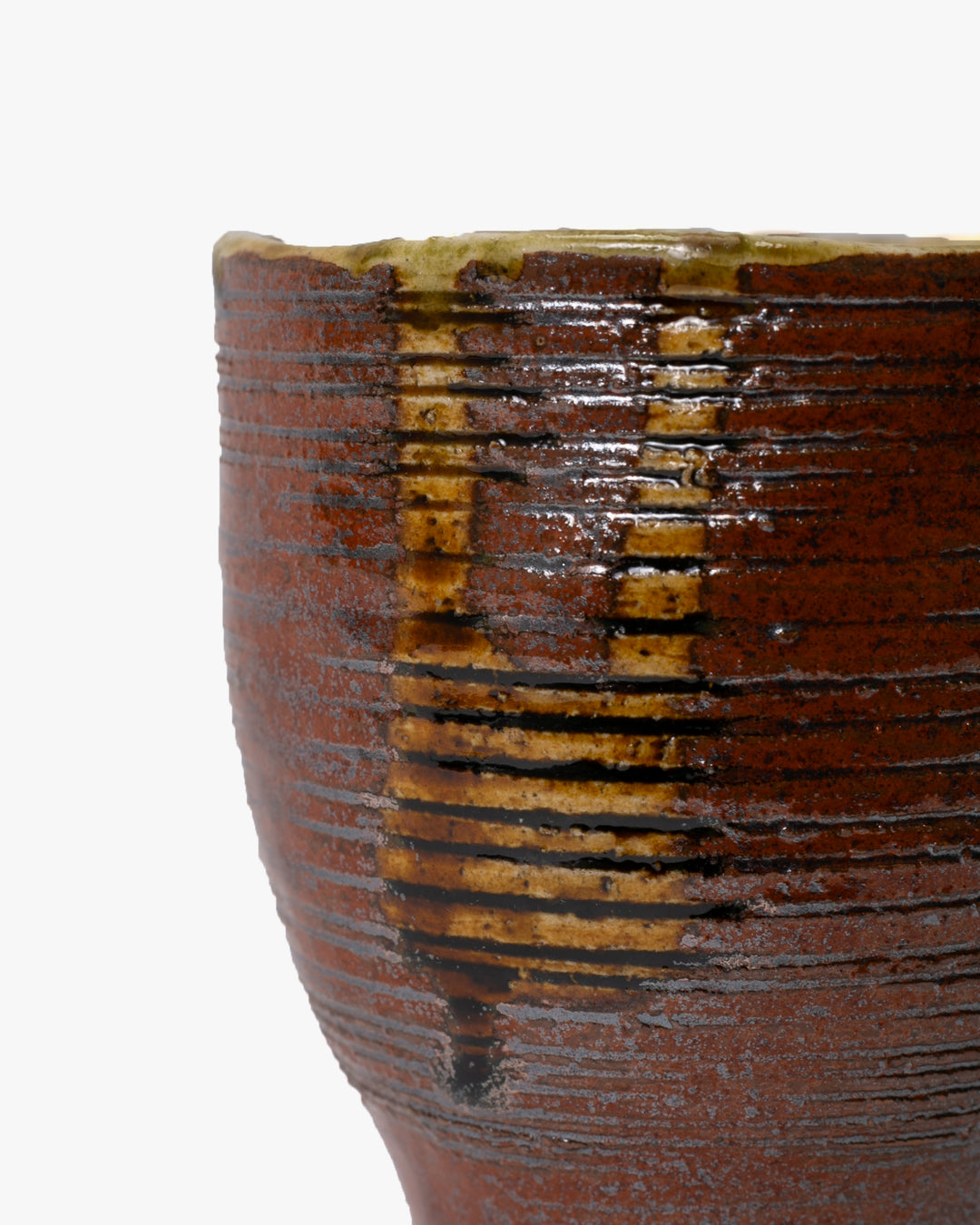 Cup, Bisque, Uwabami Series, Striped Rust - L