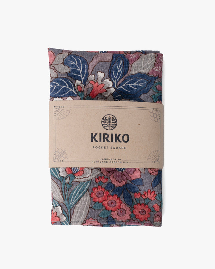 Kiriko Original Pocket Square, Multi-Floral