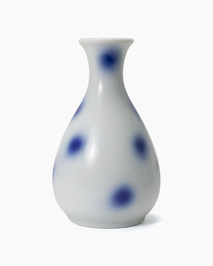 Tokkuri, Ichiyama, White with Blue Dots