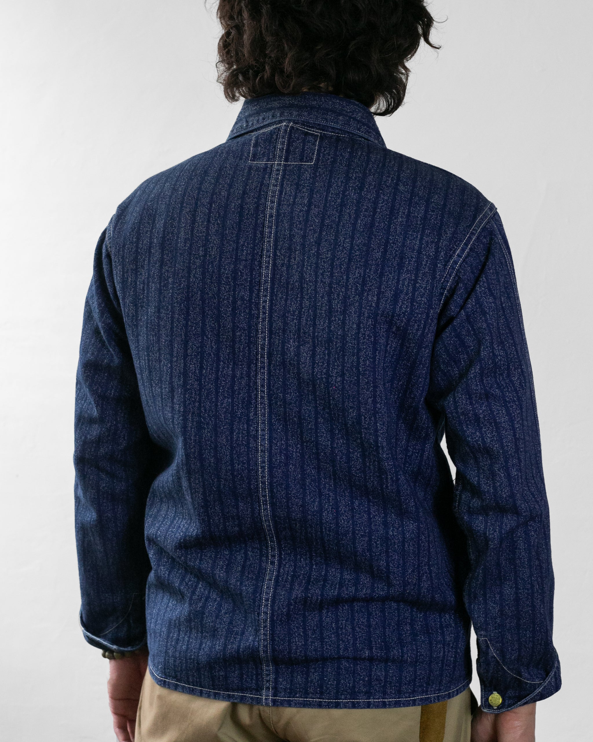 Japanese Repro Denim Coverall Chore Coat, Heller's Cafe Brand