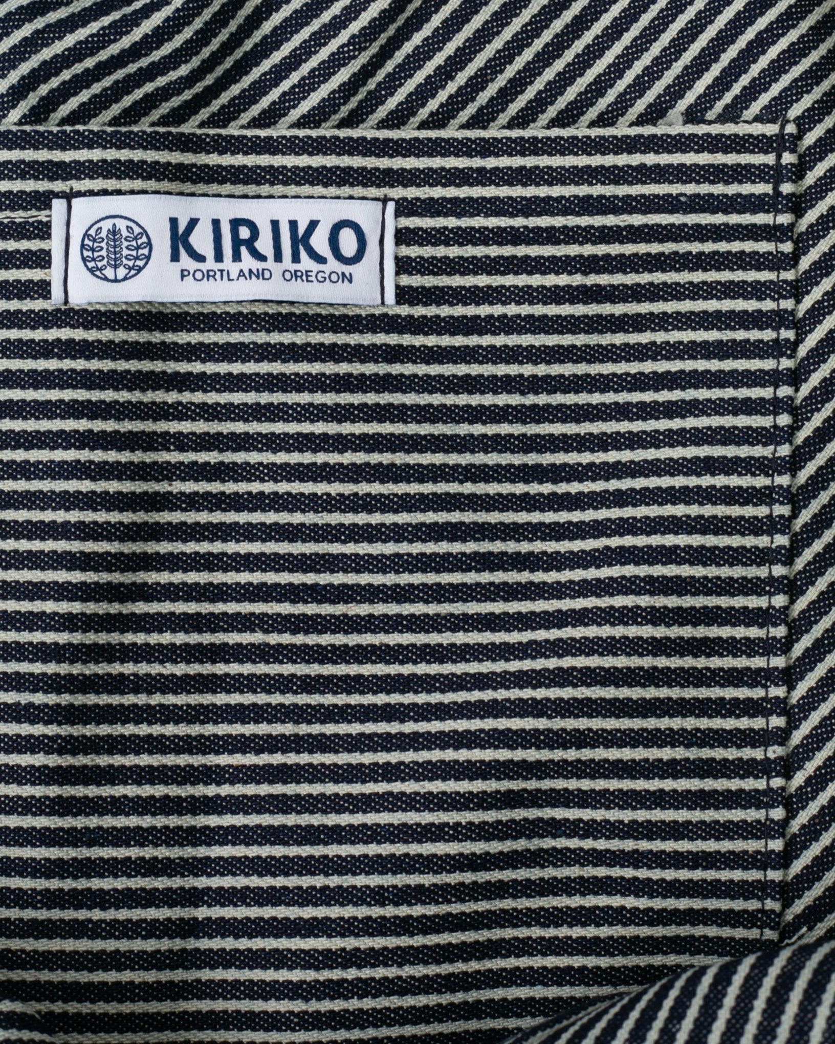Kiriko Original Tsuno Tote, Sashi-Ori, Washed Indigo with Slate