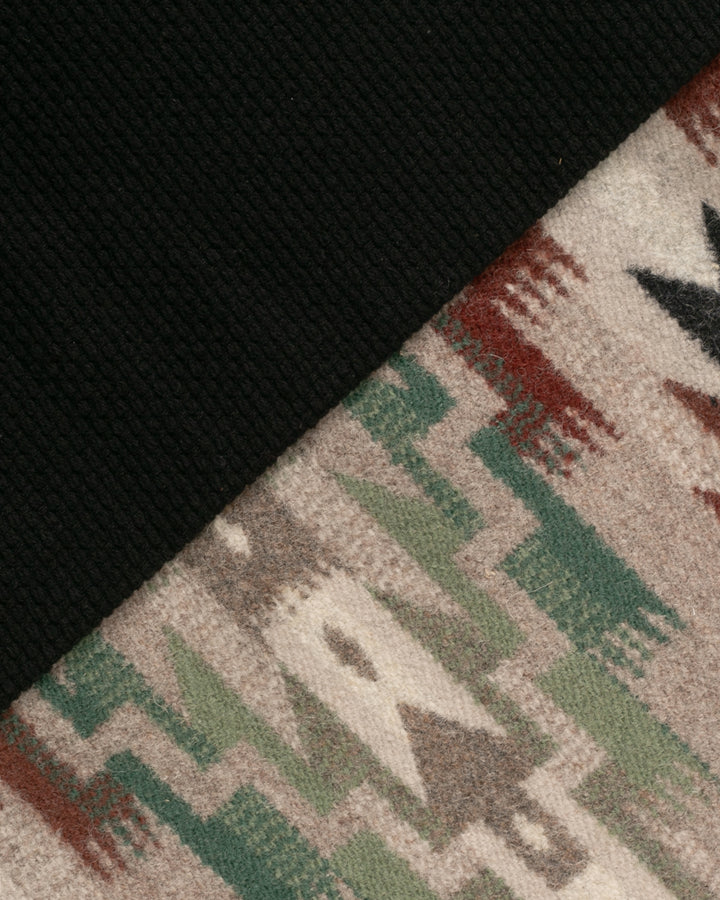Kiriko Original Tsuno Tote, Sashi-Ori, Black and Earth Tone Multi-Color Pendleton Fabric