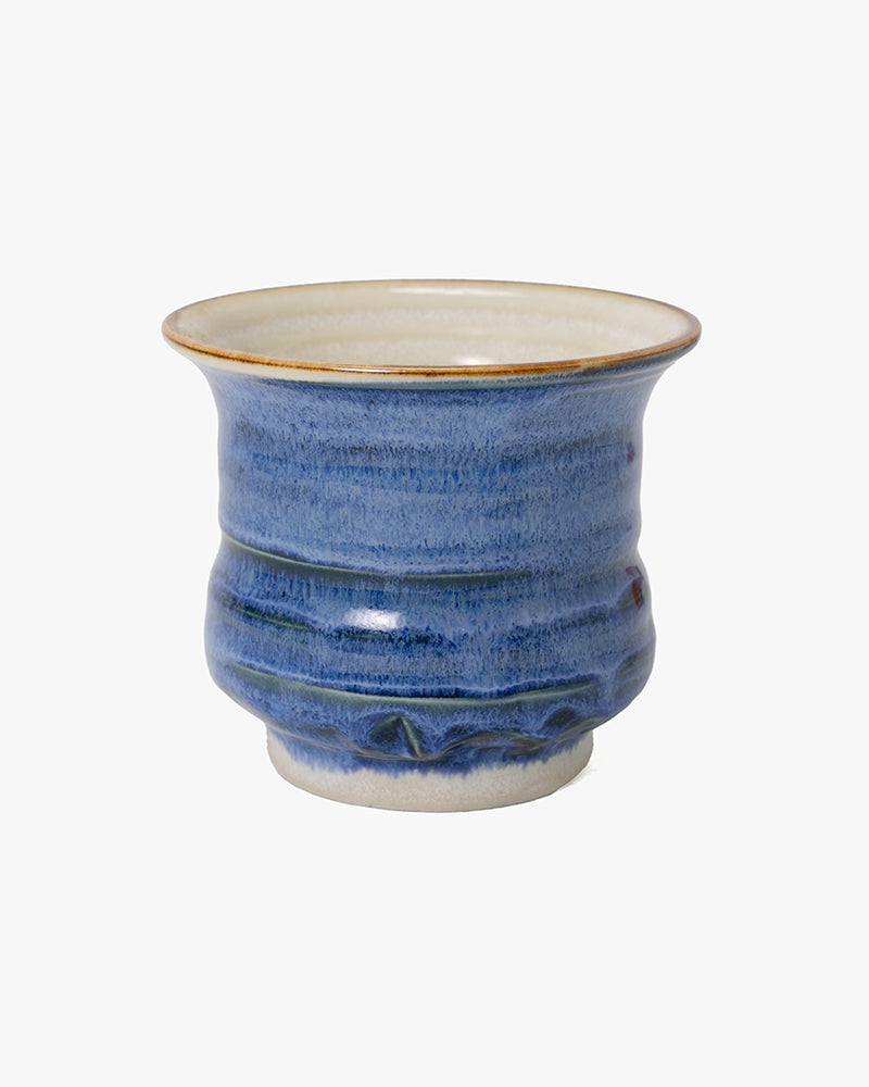 Yunomi Cup, Ichiyama, Indigo with Shima