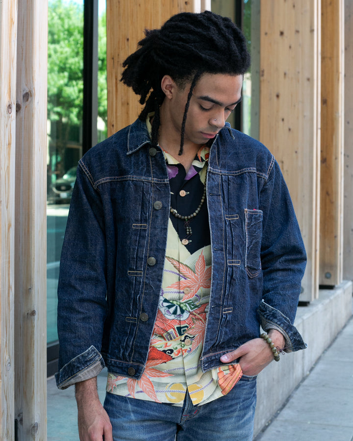 Japanese Repro Type 1 Selvedge Denim Trucker Jacket, Yamane Brand