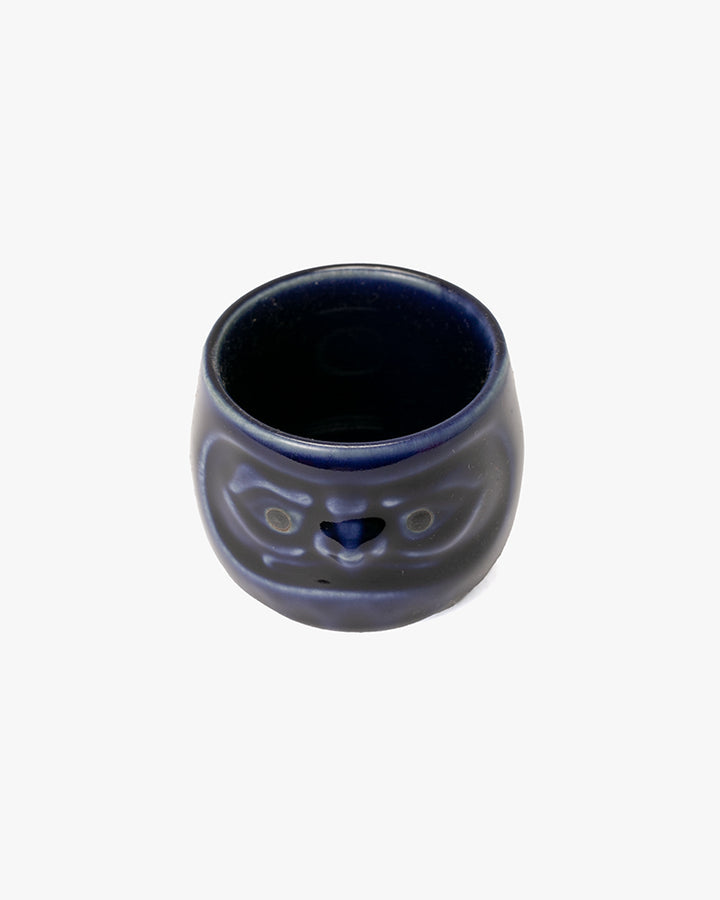 Sake Cup, Ichiyama, Daruma Blue