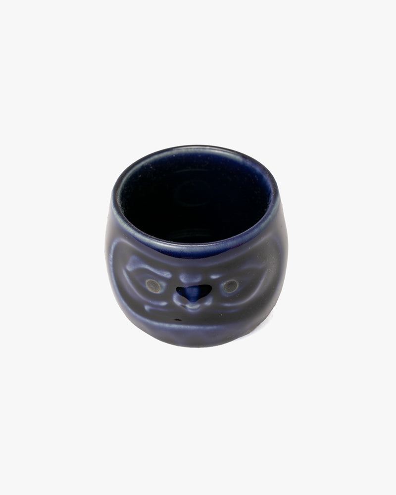 Sake Cup, Ichiyama, Daruma Blue