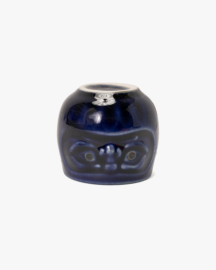 Sake Cup, Ichiyama, Daruma Blue
