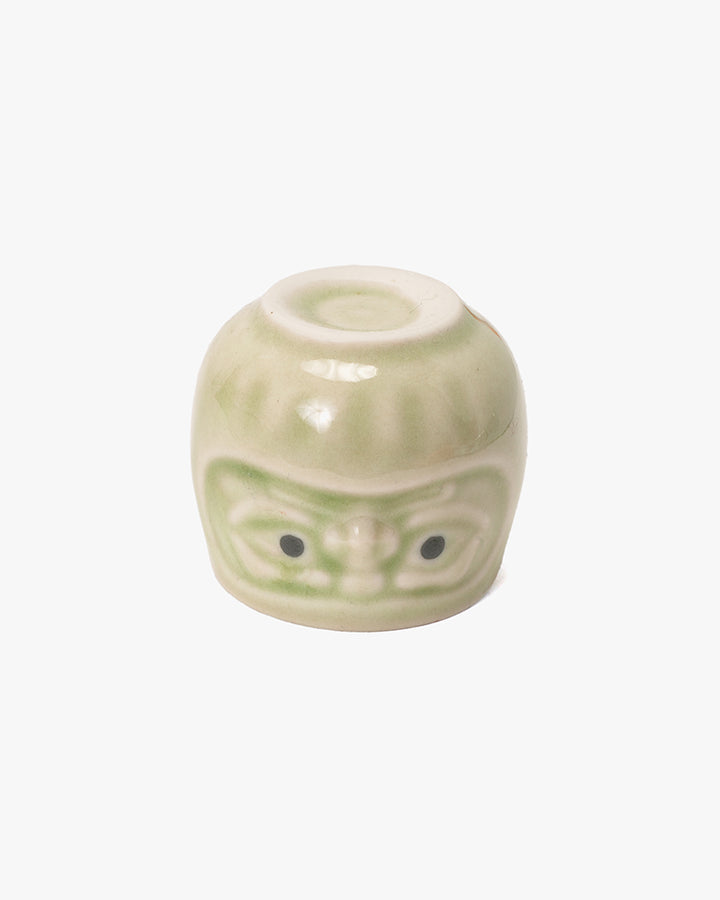 Sake Cup, Ichiyama, Daruma Hiwa Green