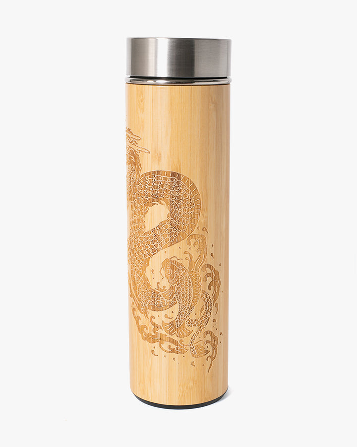 Kokoro Original Bamboo Bottle and Tea Infuser, Dragon