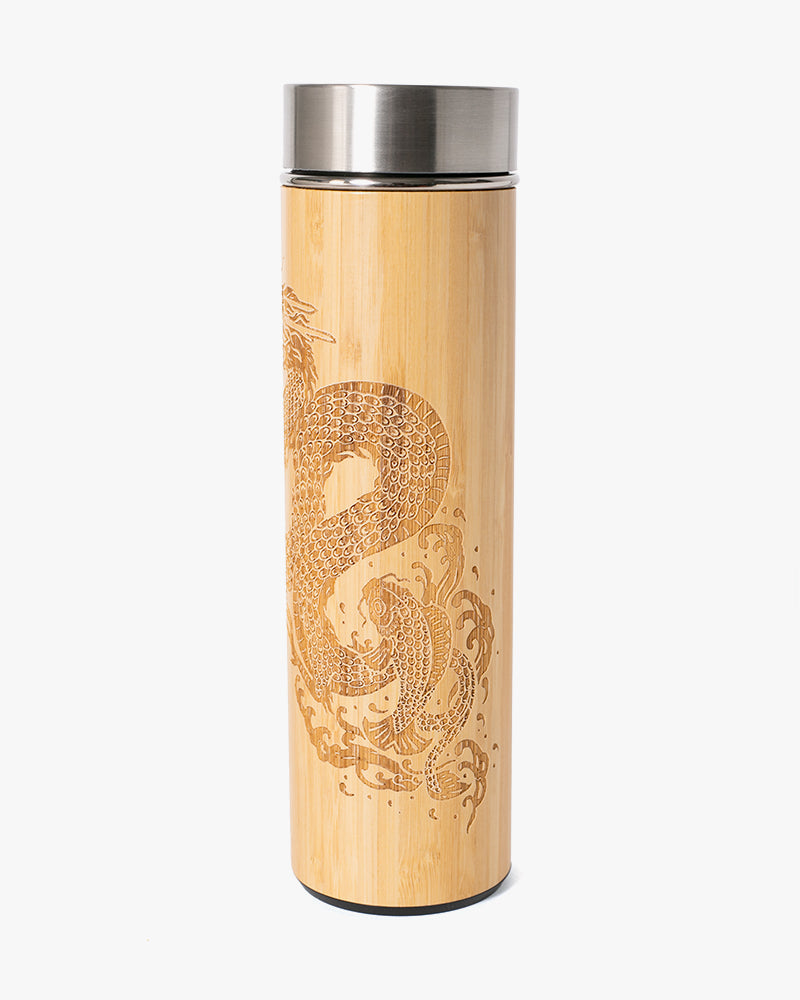 Kokoro Original Bamboo Bottle and Tea Infuser, Dragon