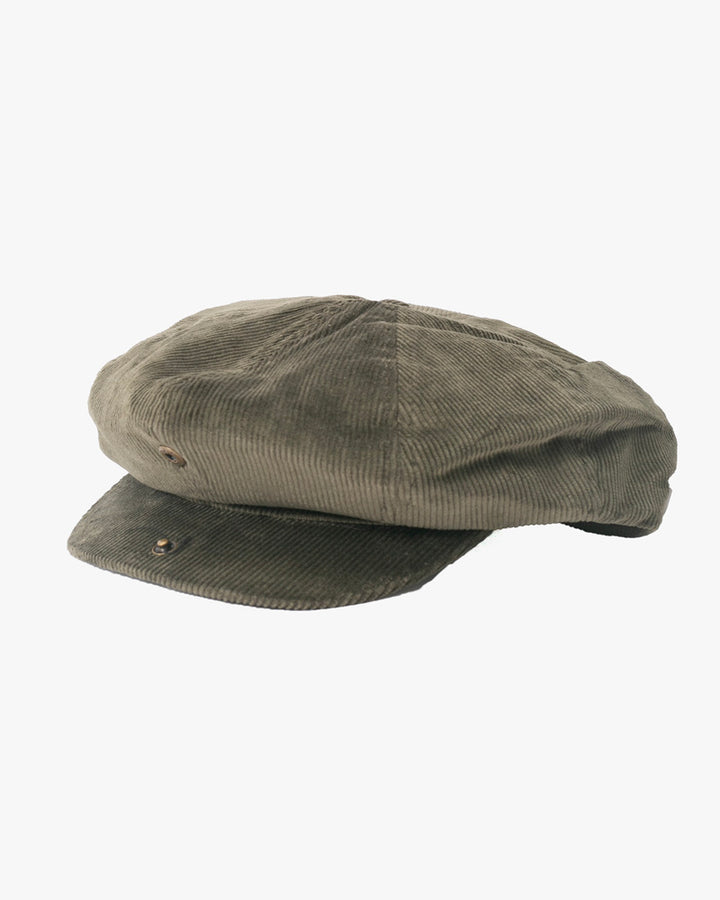 Newsboy Cap, Brixton, Brood, Green Corduroy