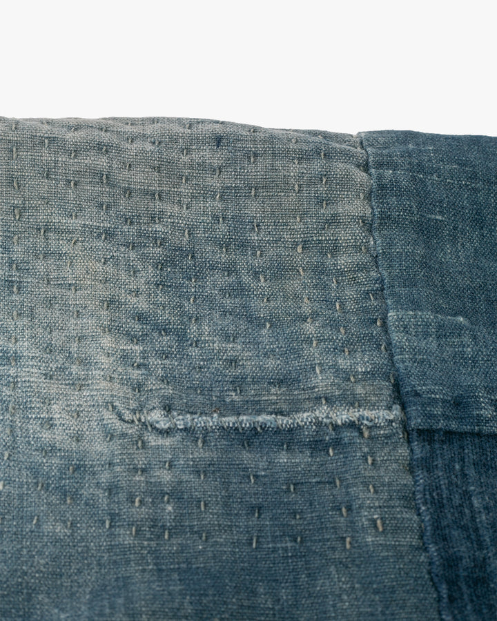 Vintage Noragi Jacket, Partially Sashiko Stitched Indigo 