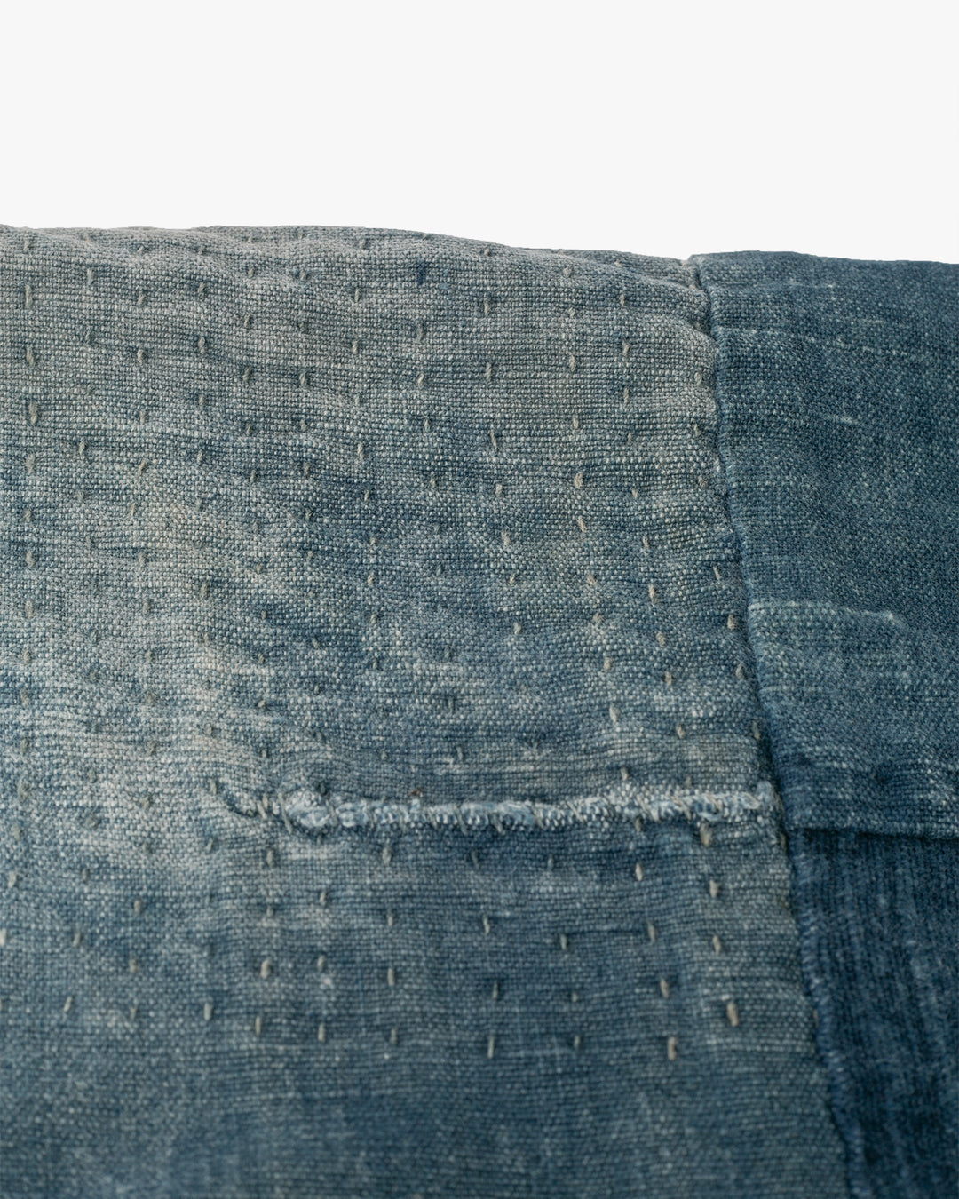Vintage Noragi Jacket, Partially Sashiko Stitched Indigo 