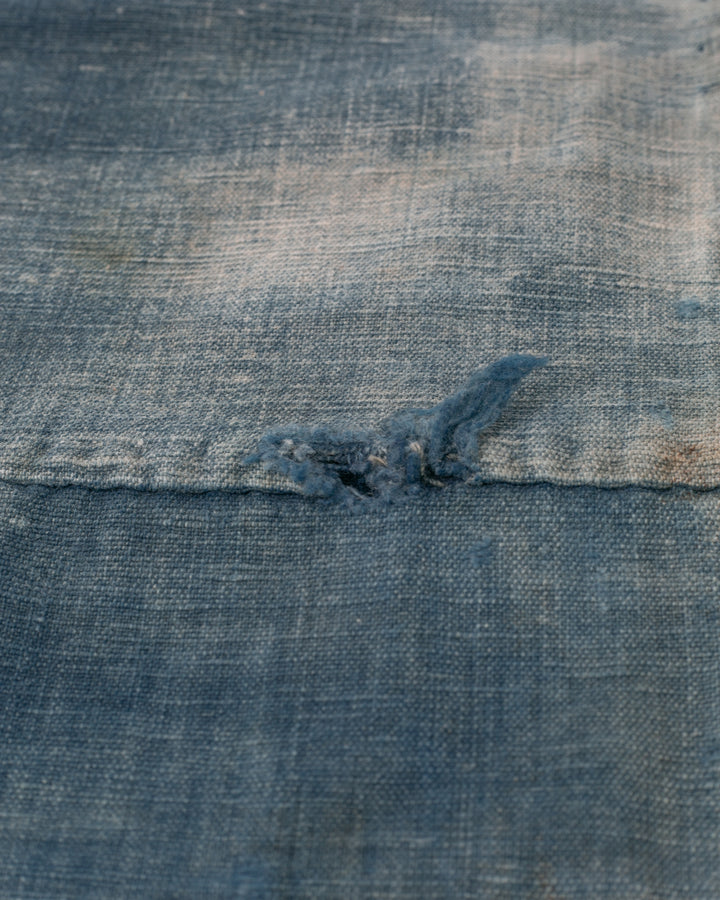 Vintage Noragi Jacket, Partially Sashiko Stitched Indigo 