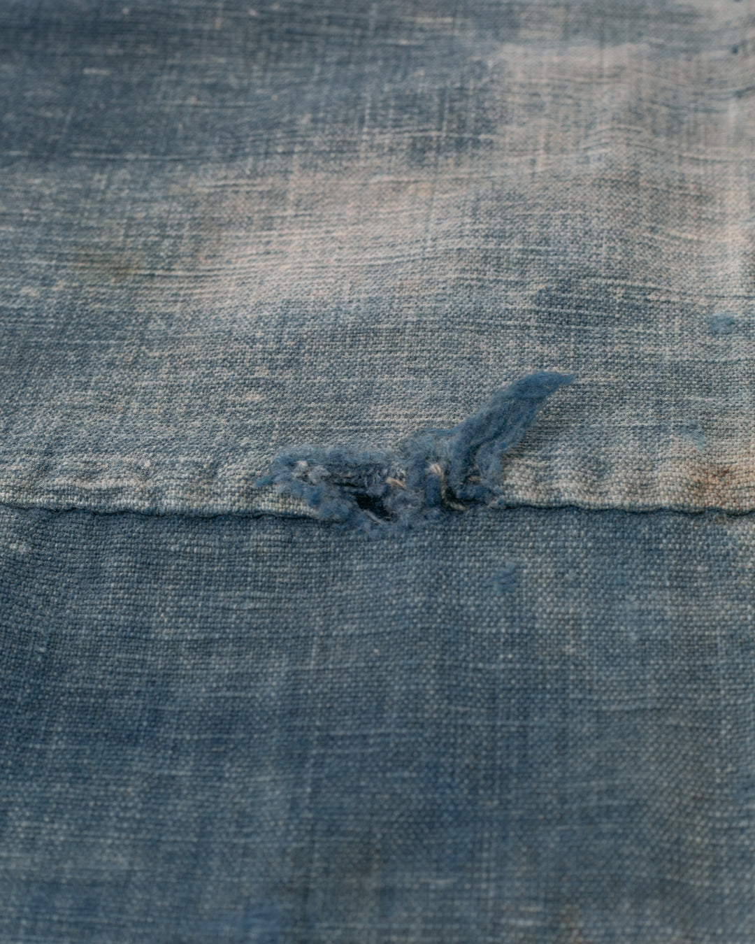 Vintage Noragi Jacket, Partially Sashiko Stitched Indigo 