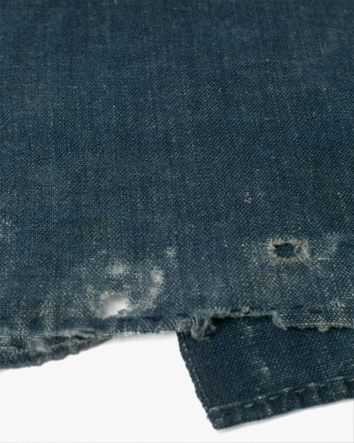 Vintage Noragi Jacket, Partially Sashiko Stitched Indigo 
