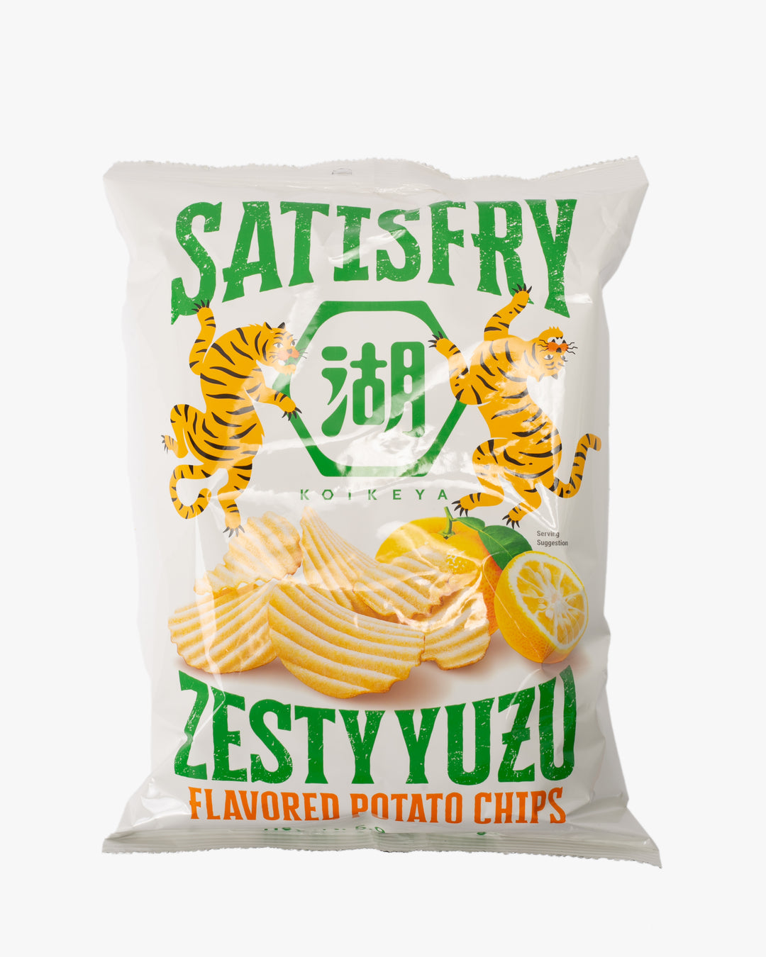 Koikeya, Satisfry, Zesty Yuzu Flavored Potato Chips, 5.9 oz(170g)