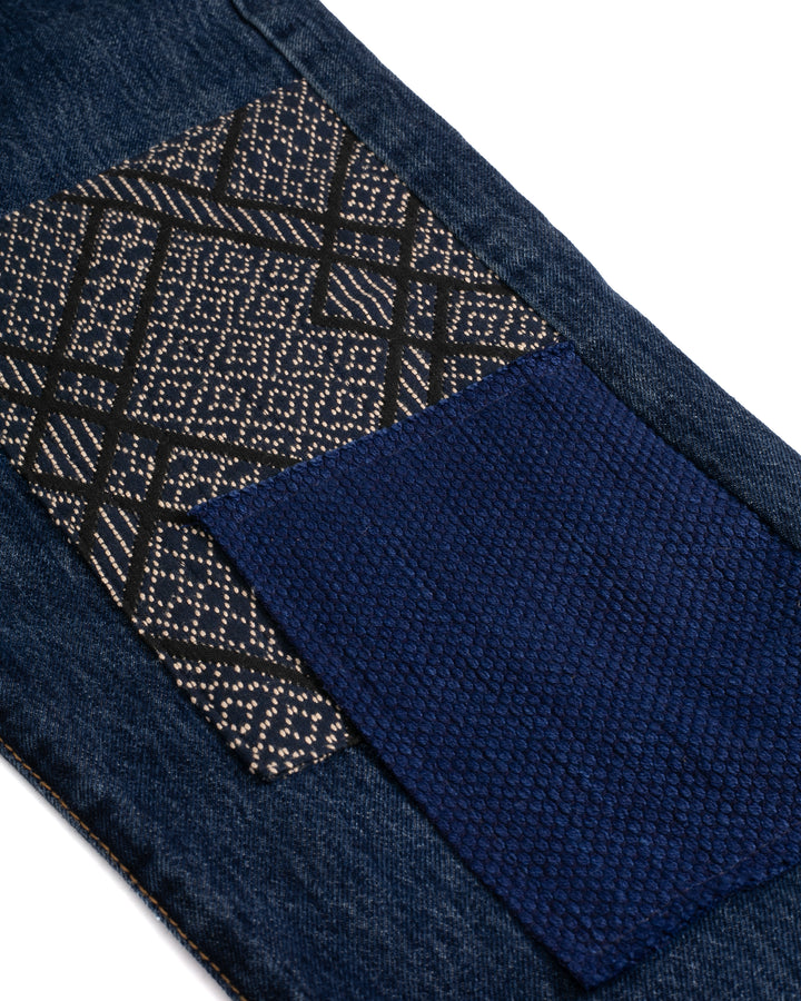 Kiriko Custom Patched Denim Jeans, 7