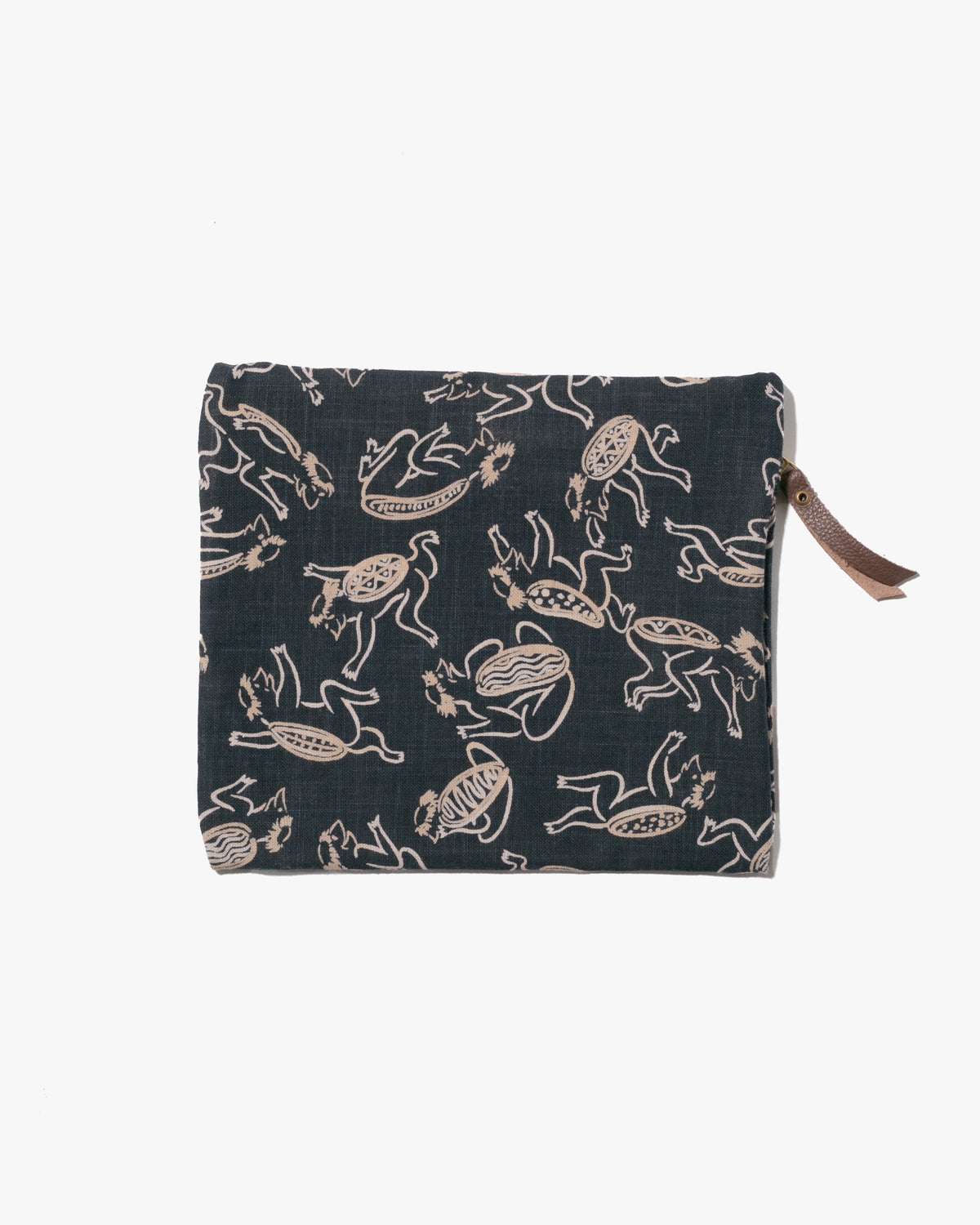 Kiriko Original Flat Zipper Pouch, Medium, Kappa