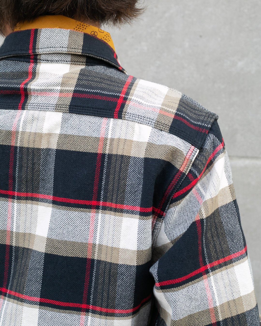 Japanese Repro Button Up Shirt, XXL, Houston &amp; Inc., Black Check Flannel