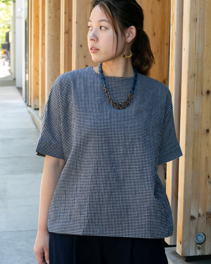 ToK Tunic, Oversized, Black Gingham