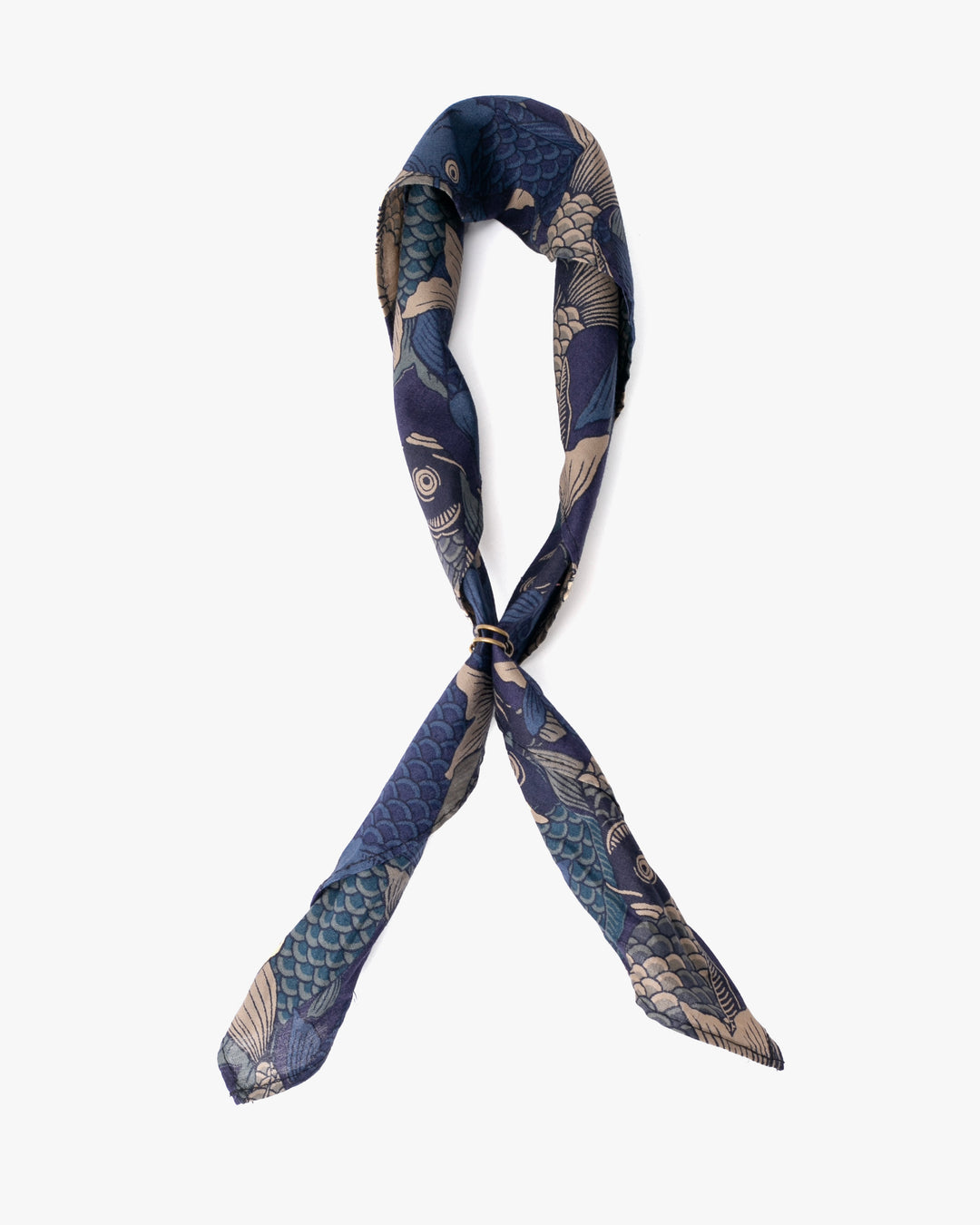 Kiriko Original Bandana, Koi Fish, Shades of Blue