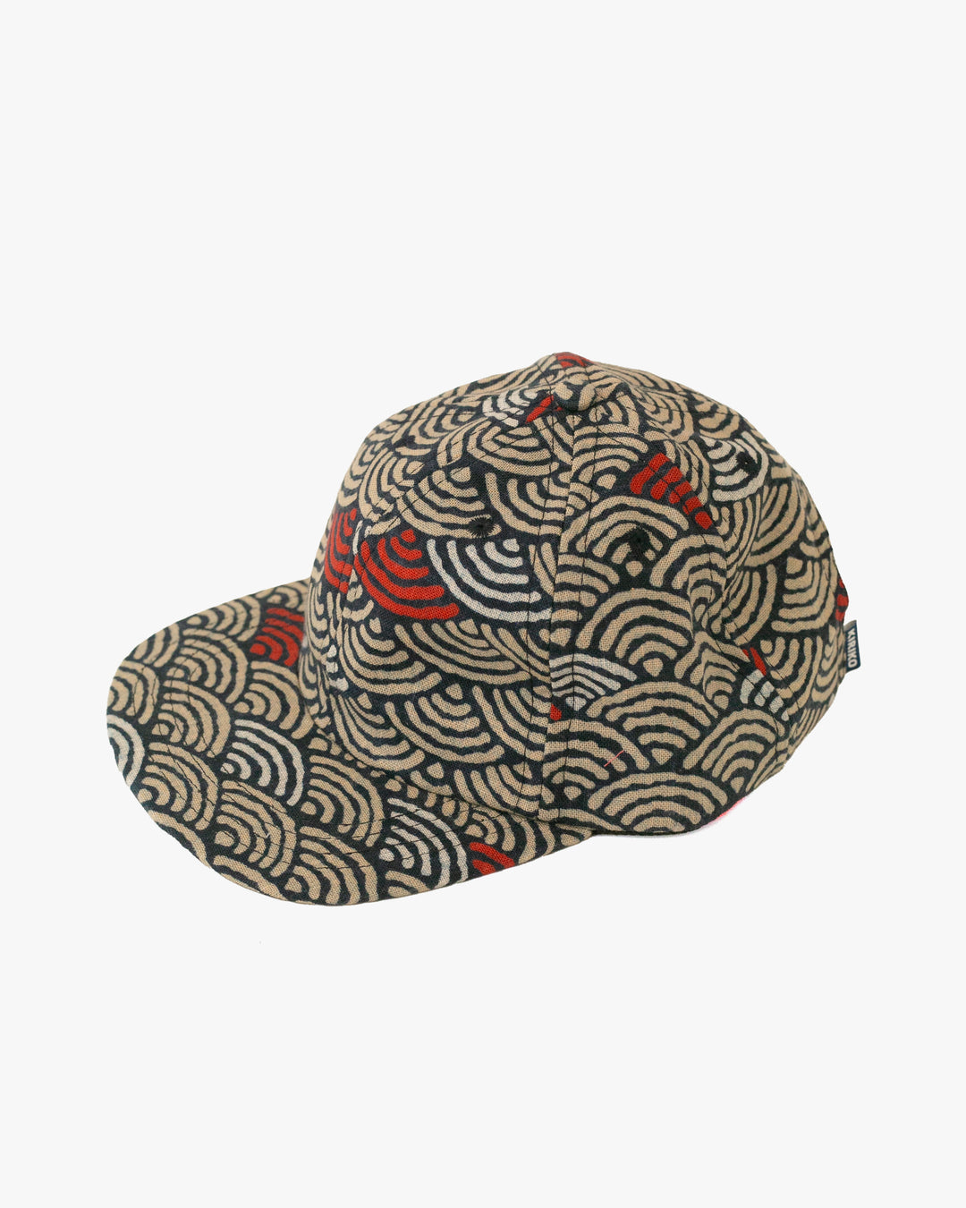 Kiriko Original Cap, 6-Panel Indigo Seigaiha with Solid Indigo Underbill