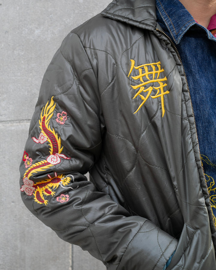 Japanese Repro Jacket, M, Cropped Heads, Nylon Como Jacket