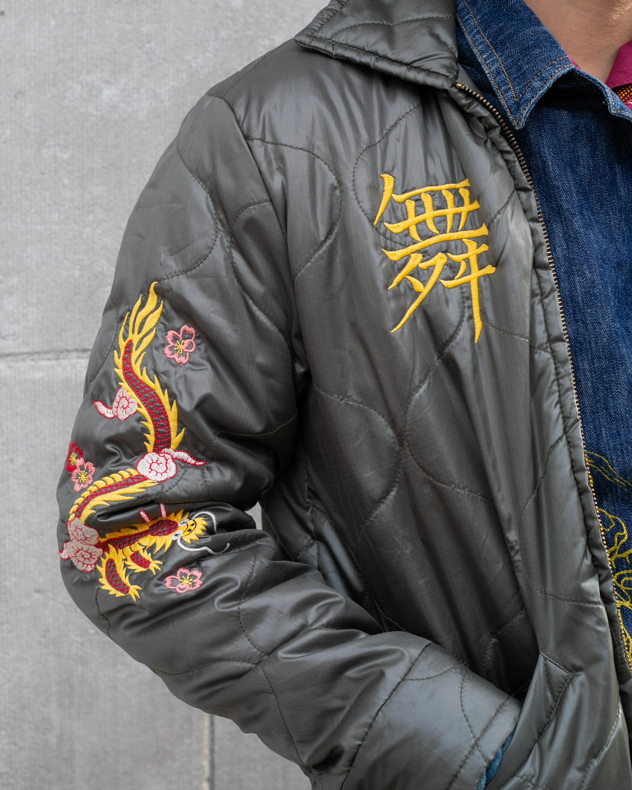 Japanese Repro Jacket, M, Cropped Heads, Nylon Como Jacket