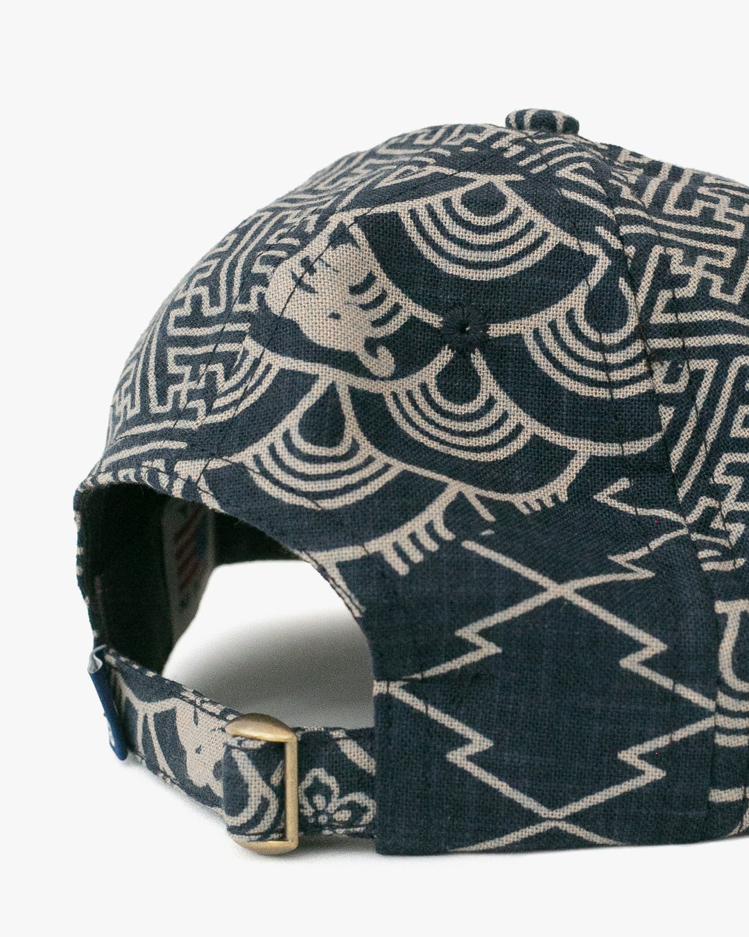 Kiriko Original Cap, 6-Panel Indigo Large Multi with Solid Indigo Underbill