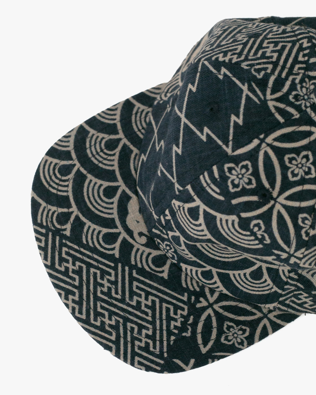 Kiriko Original Cap, 6-Panel Indigo Large Multi with Solid Indigo Underbill