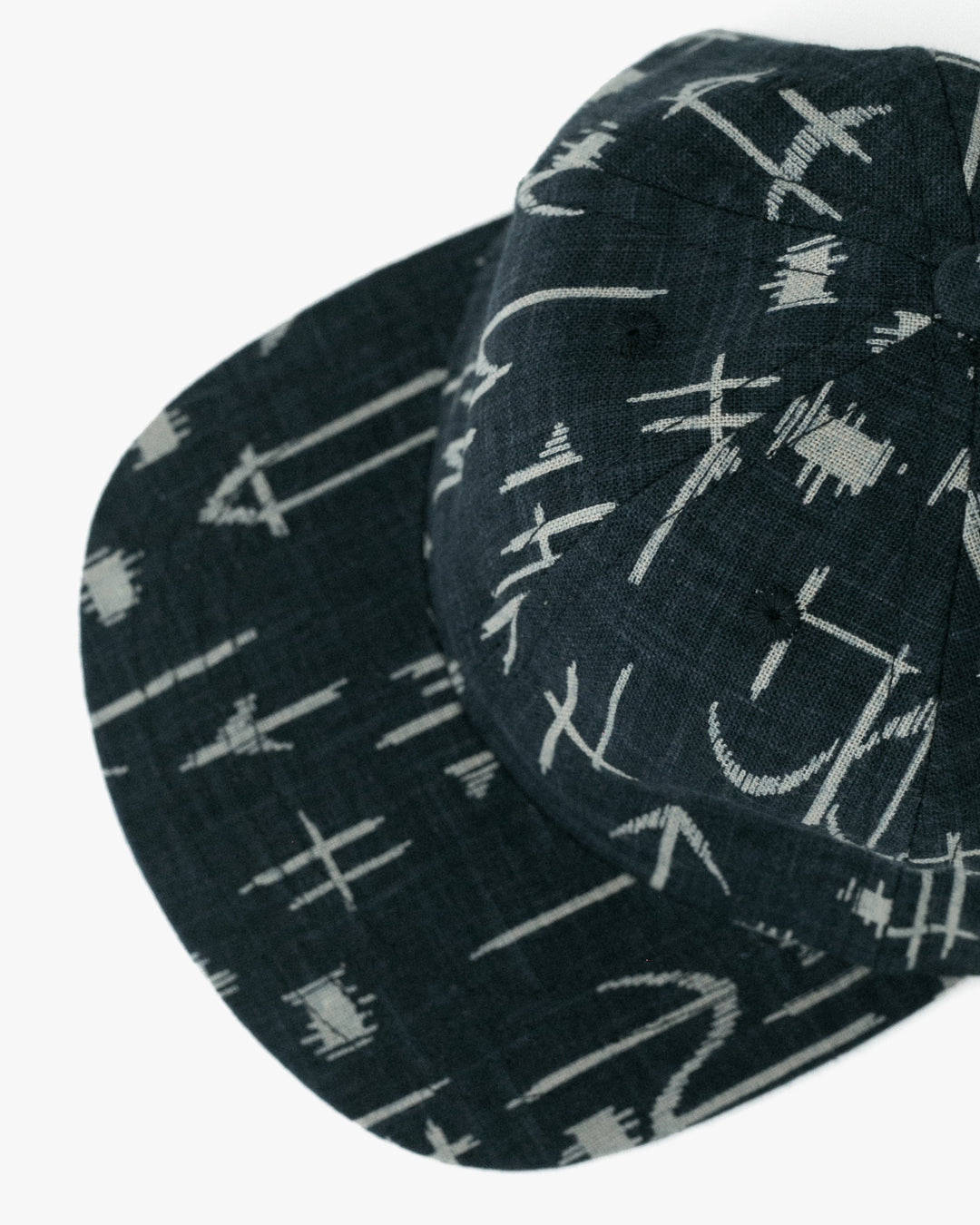 Kiriko Original Cap, 6-Panel Indigo Arrow with Solid Indigo Underbill