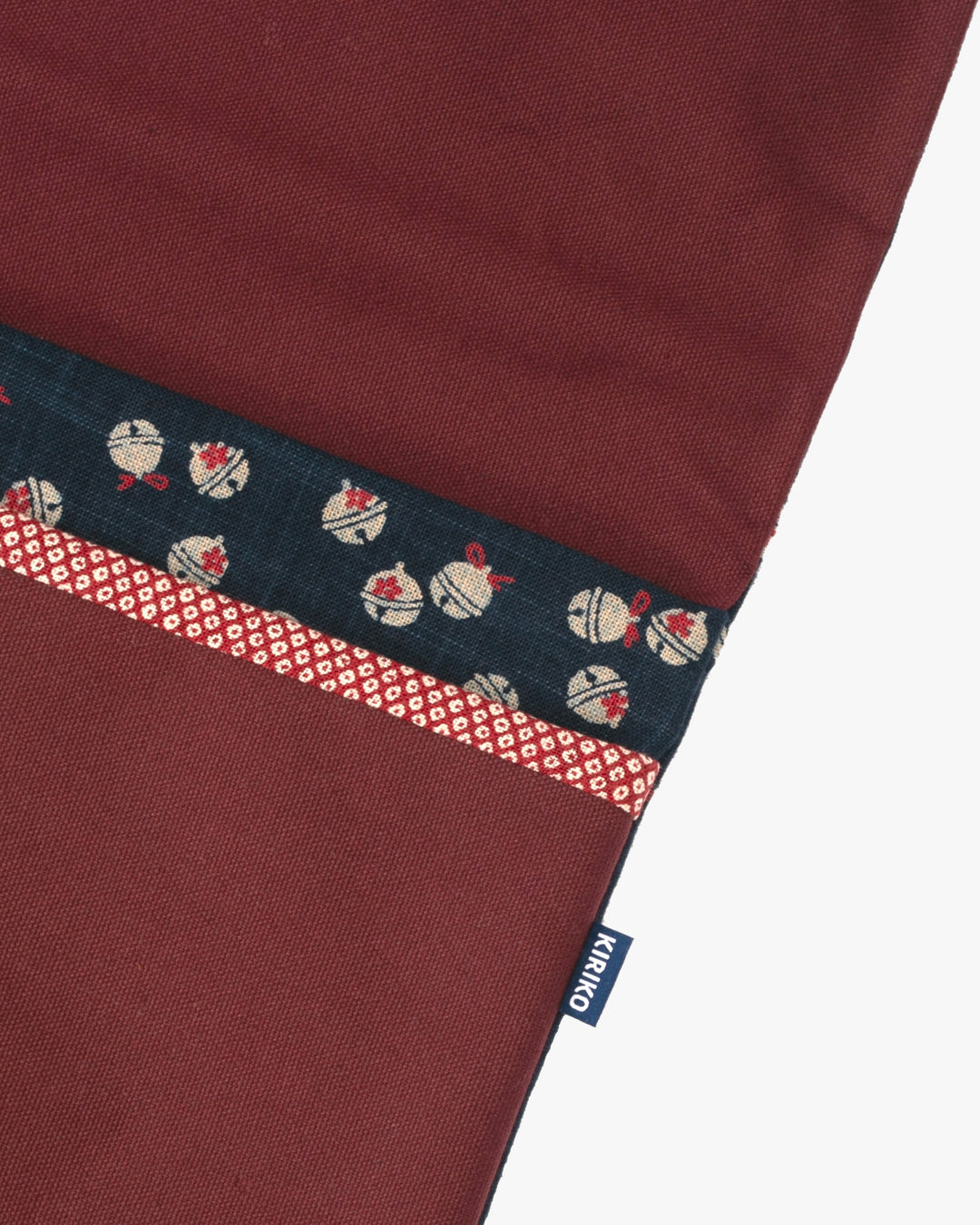 Kiriko Original Laptop Cover, Large, Suzu with Solid Burgundy