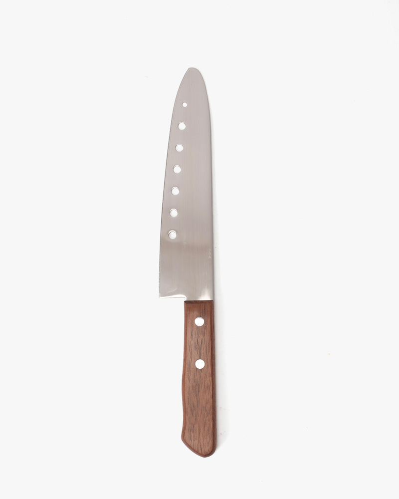 Japanese Knife, Satake Cutlery, Rib & Hole, Noshu Magoroku Saku, Brown Handle