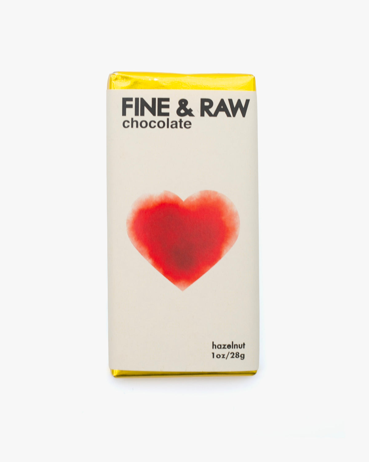 Fine & Raw, Hazelnut Butter Chocolate Bar, 1oz