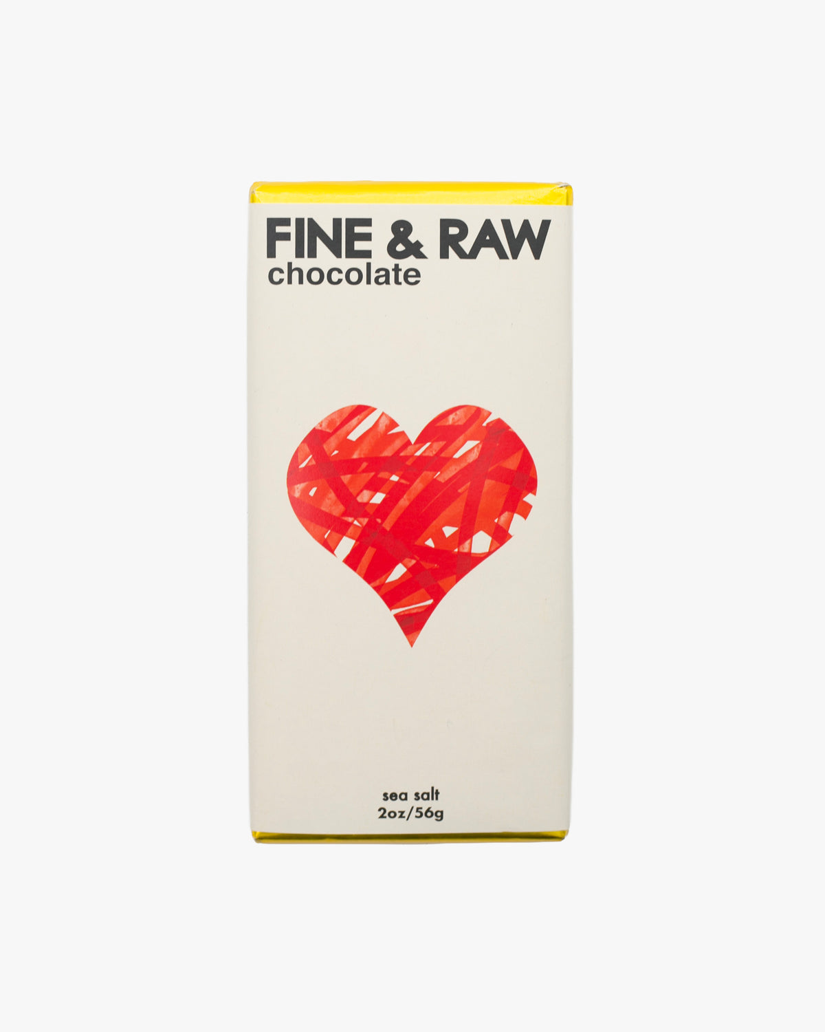 Fine & Raw, Sea Salt Chocolate Bar, 2oz