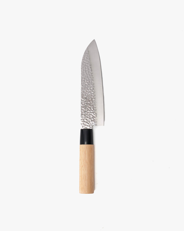 Japanese Knife, Satake Cutlery, Santoku, Noshu Magoroku Saku, Tan Handle