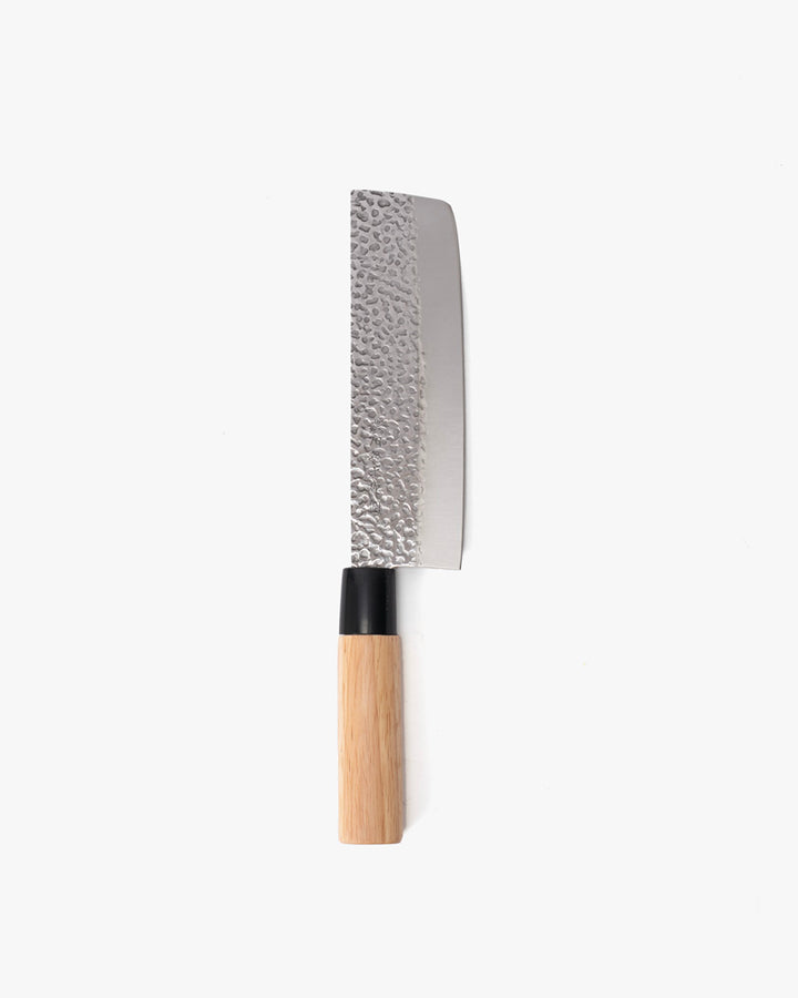 Japanese Knife, Satake Cutlery, Nakiri, Noshu Magoroku Saku, Tan Handle