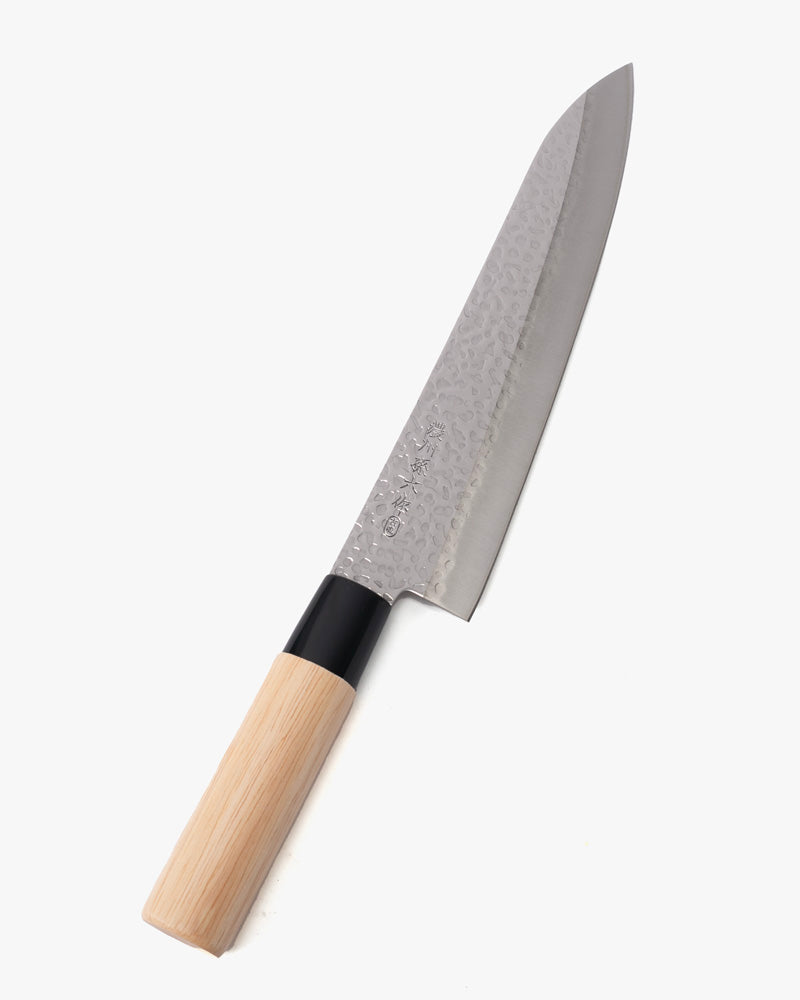 Japanese Knife, Satake Cutlery, Gyutou, Noshu Magoroku Saku, Tan Handle