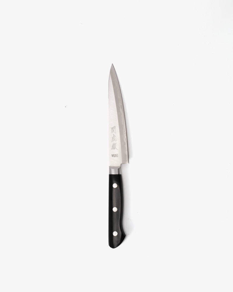 Japanese Knife, Yasuda Hamono, Petty, Seki Kotetsu Series, Black Handle
