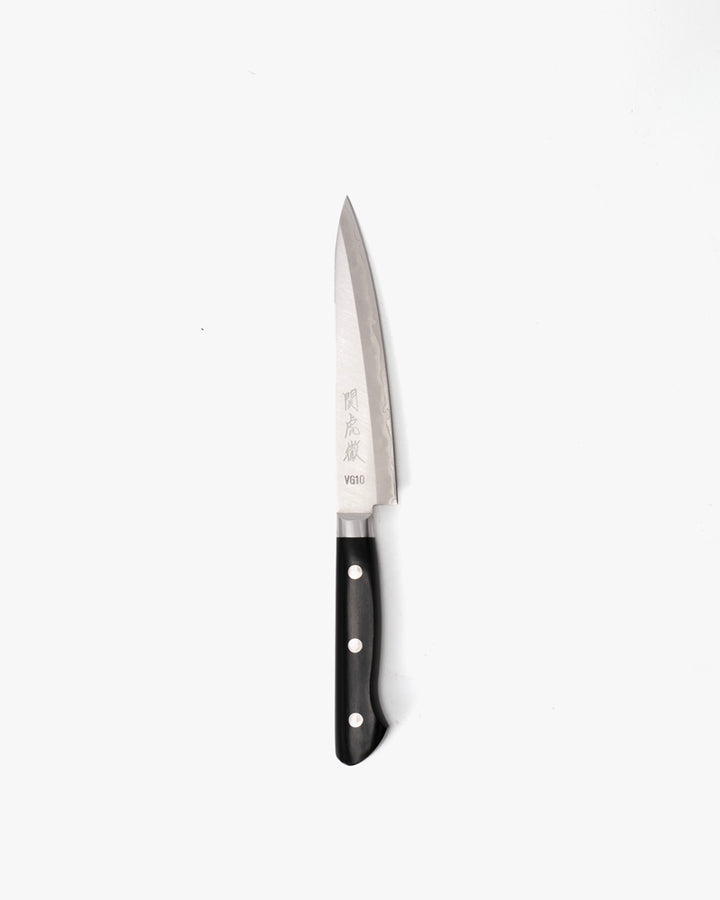 Japanese Knife, Yasuda Hamono, Petty, Seki Kotetsu Series, Black Handle