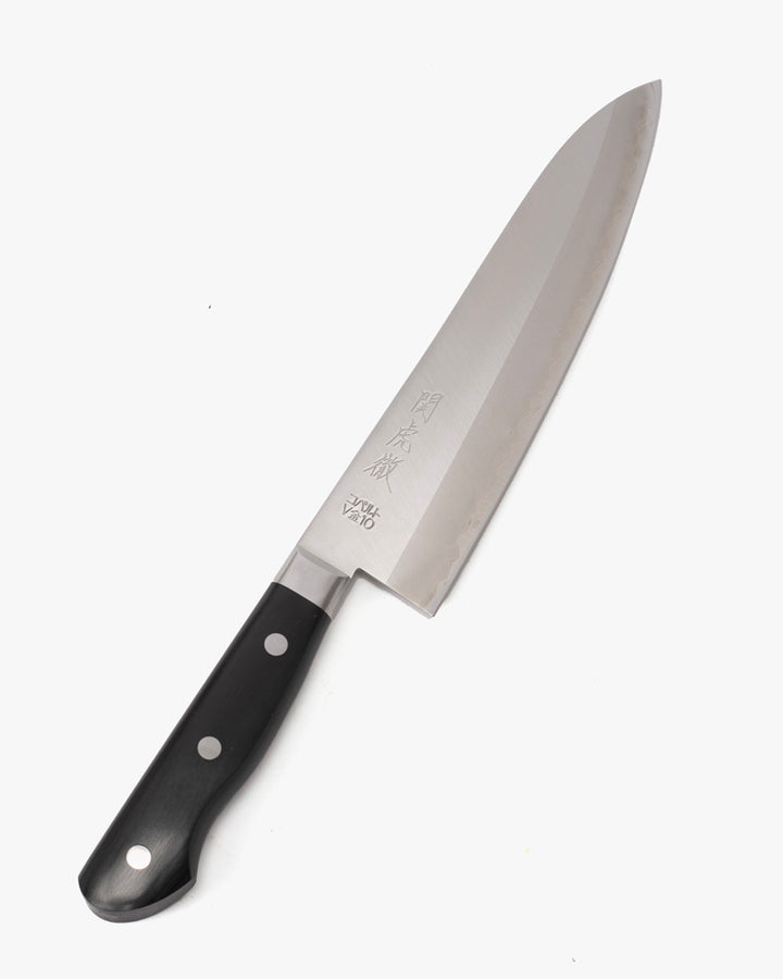 Japanese Knife, Yasuda Hamono, Gyutou, Seki Kotetsu Series, Black Handle