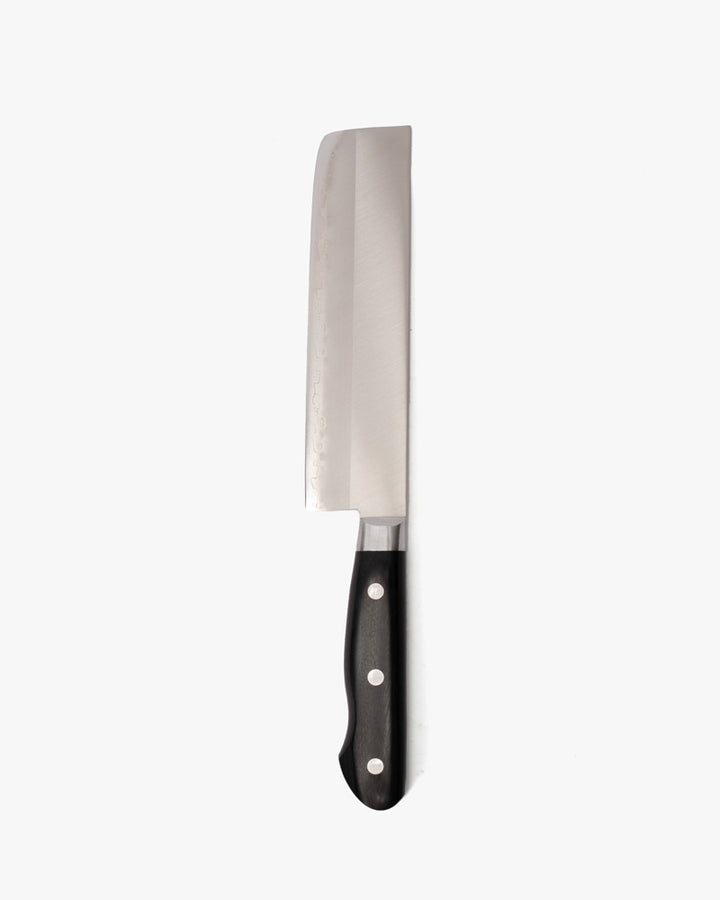 Japanese Knife, Yasuda Hamono, Nakiri, Seki Kotetsu Series, Black Handle