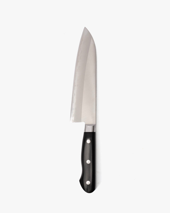 Japanese Knife, Yasuda Hamono, Santoku, Seki Kotetsu Series, Black Handle