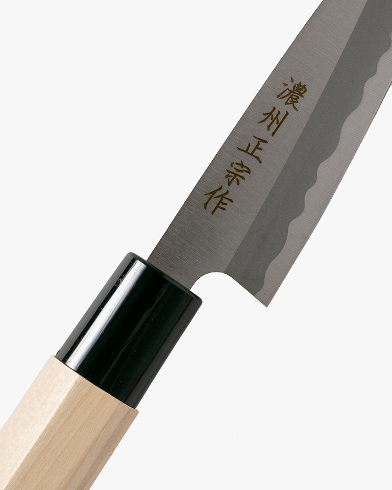 Japanese Knife, Satake Cutlery, Kodeba Knife, Steel, Hagane, Natural Wood Handle 120mm