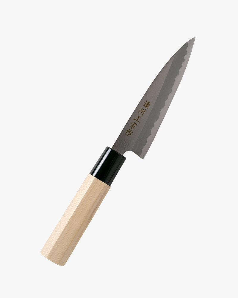 Japanese Knife, Satake Cutlery, Kodeba Knife, Steel, Hagane, Natural Wood Handle 120mm