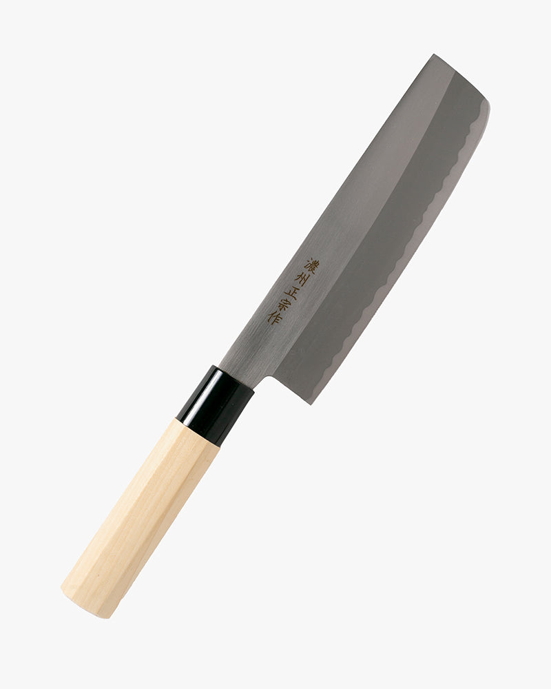 Japanese Knife, Satake Cutlery, Usuba Knife, Steel, Hagane, Natural Wood Handle 160mm